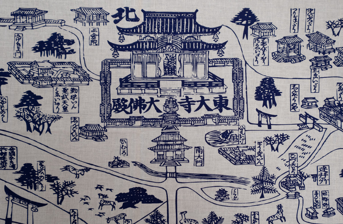 てぬぐい＜奈良名所絵図＞ – 東大寺Online Shop
